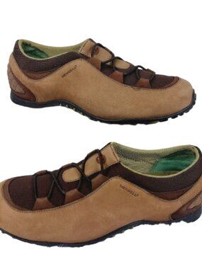 Merrell Meta Stretch Women's Light Mocha Brown Casual Slip-On Shoes Size 9.5